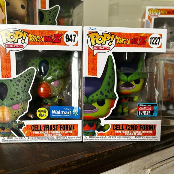 Funko Other - Dragon Ball Z - Funko Pop Lot 2 Pcs Cell First and Second Form Exclusives